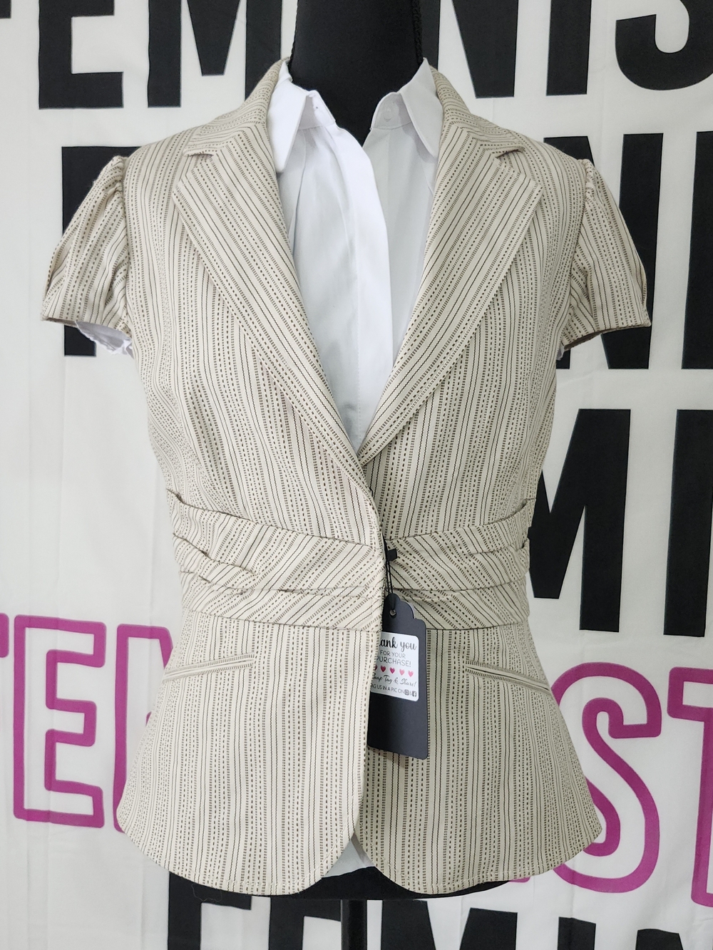 (Shorts Avail Also) Short-Sleeve Blazer BCBGMaxAzria NEW CONDITION W/RESALE TAGS